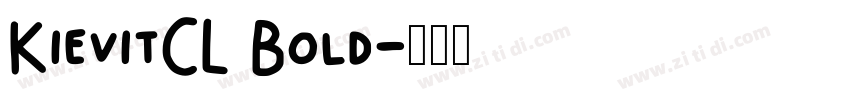 KievitCL Bold字体转换